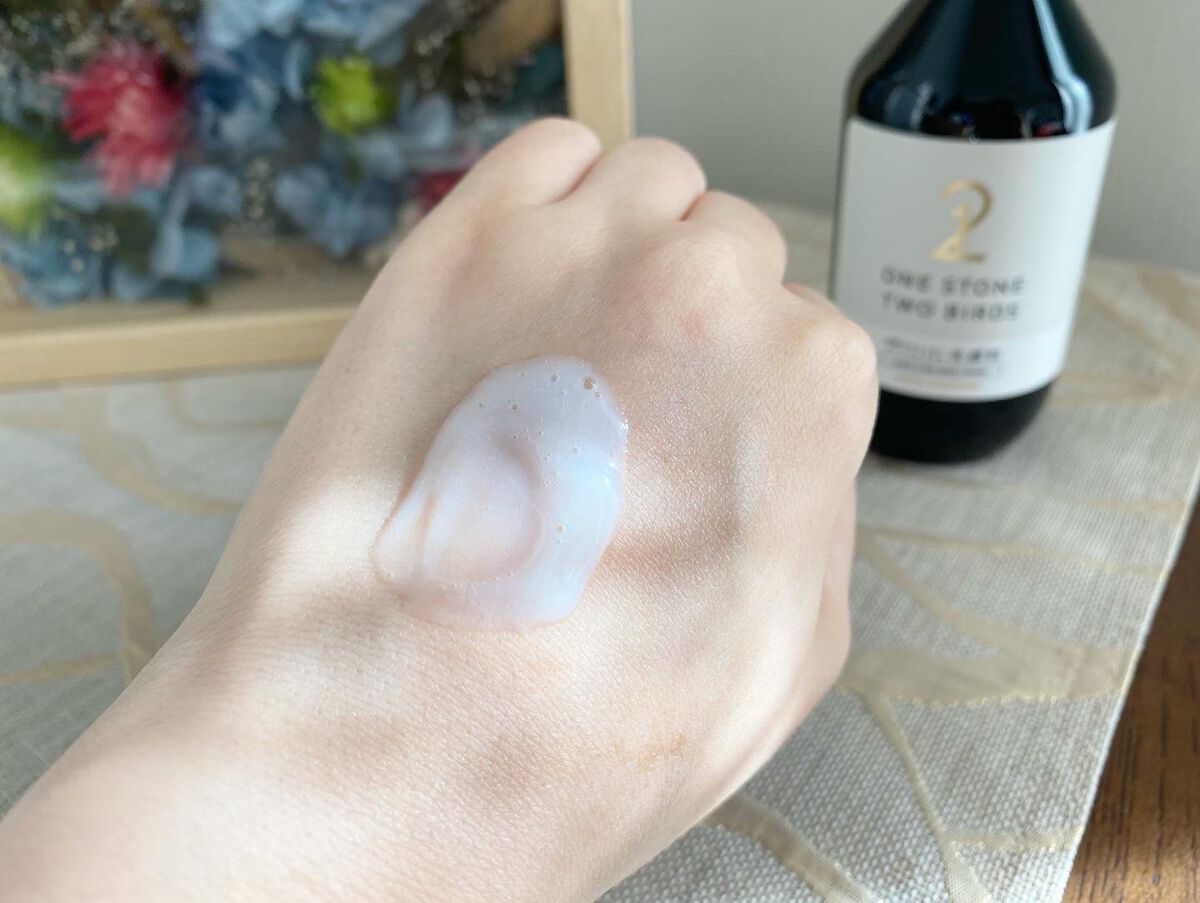 洗顔だけじゃない+パックもできる洗顔料 ホワイトプレミアム/ONE STONE TWO BIRDS/その他洗顔料を使ったクチコミ(4枚目)