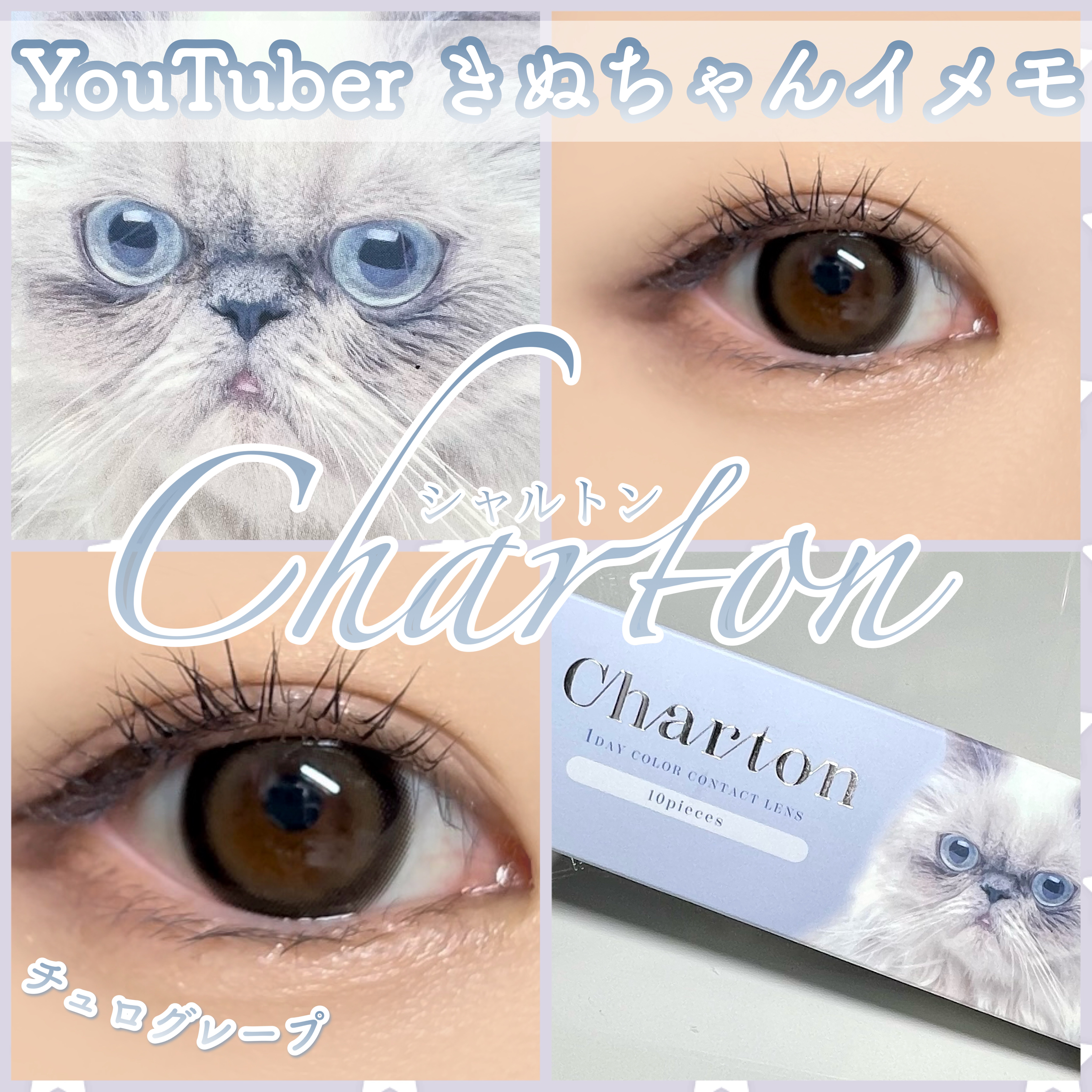 Charton 1day ビスケットスモア/Charton/ワンデー（１DAY）カラコンを使ったクチコミ（1枚目）