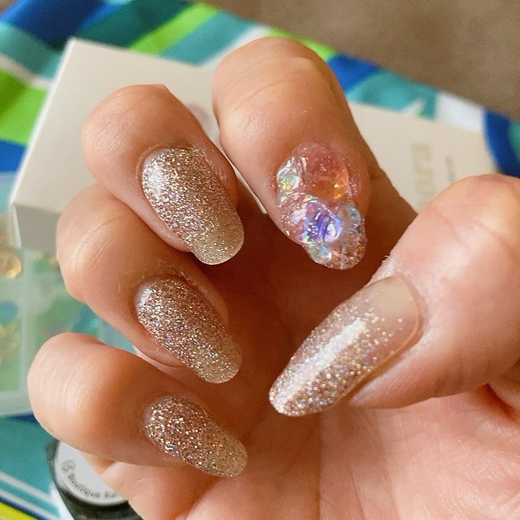 クレイジェル/セリア/ジェルネイルを使ったクチコミ（1枚目）