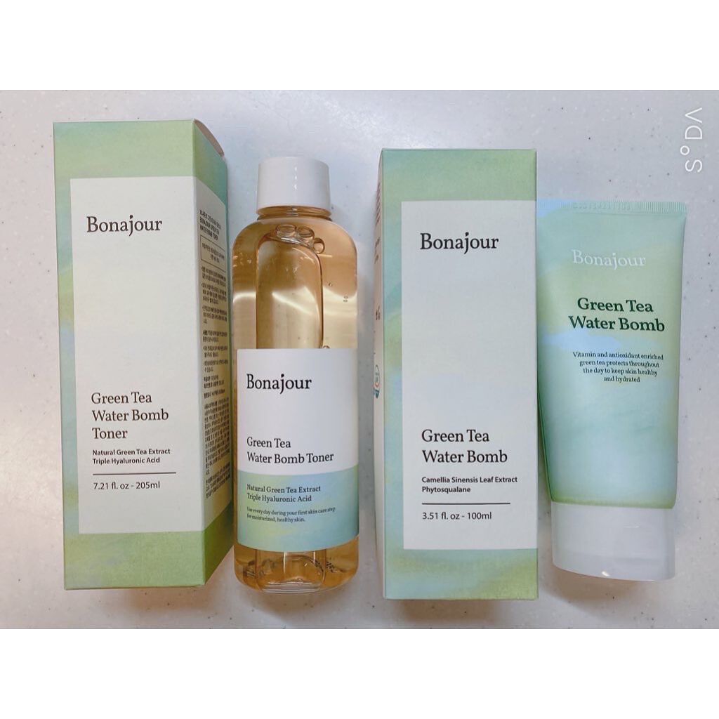グリーンティーウォーターボム/Bonajour/フェイスクリームを使ったクチコミ（3枚目）