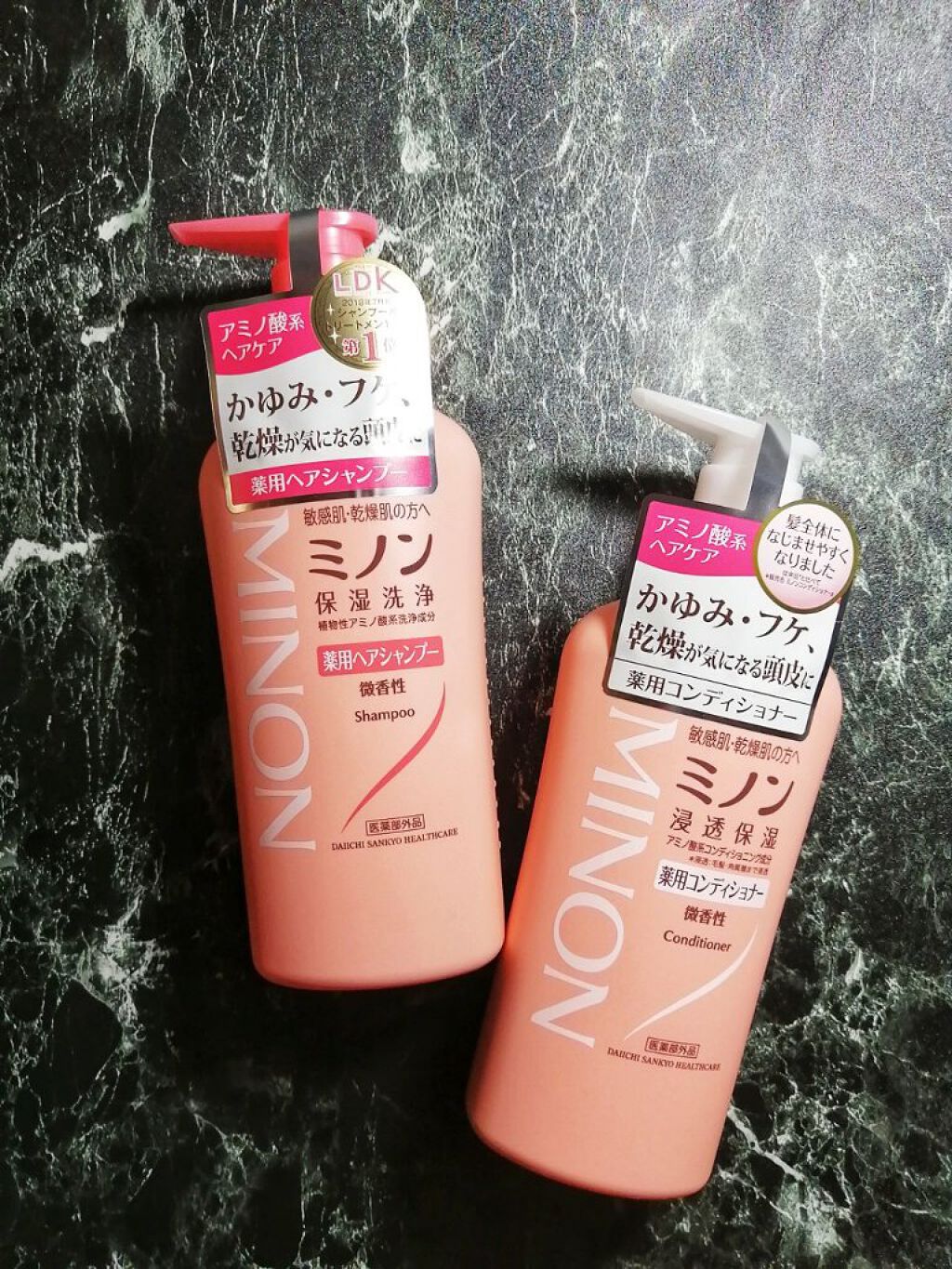 ミノン薬用ヘアシャンプー／薬用コンディショナー/ミノン/市販シャンプーを使ったクチコミ（1枚目）