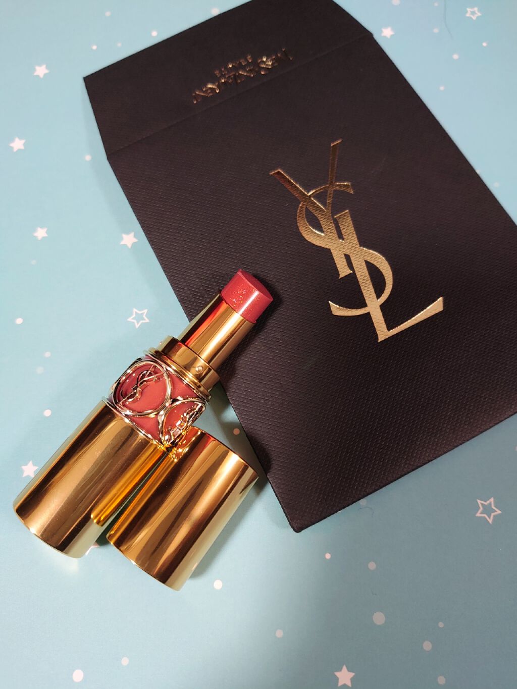 ルージュ ヴォリュプテ シャイン/YVES SAINT LAURENT BEAUTE/口紅を使ったクチコミ(1枚目)