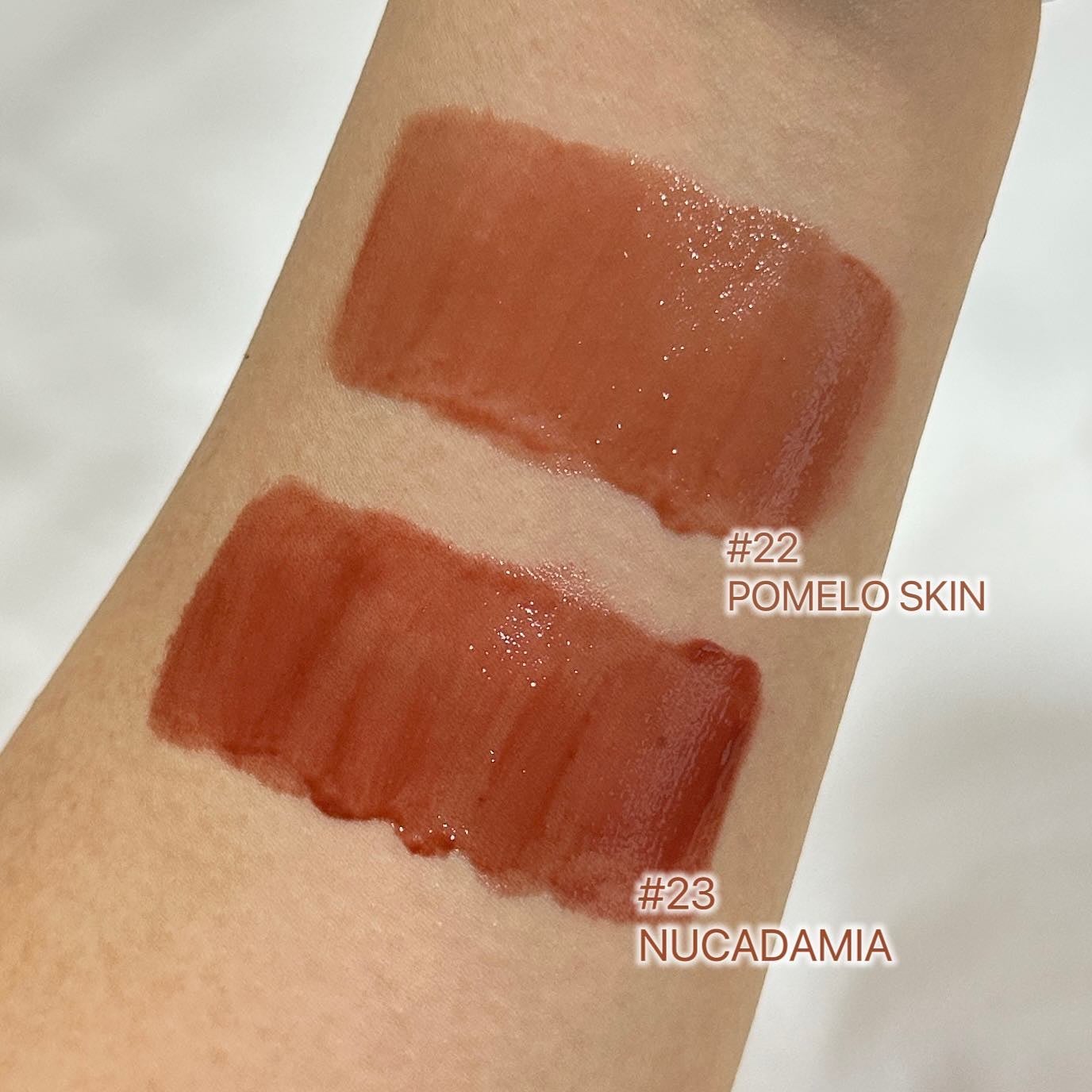 ジューシーラスティングティント/rom&nd/リップティントを使ったクチコミ(4枚目)