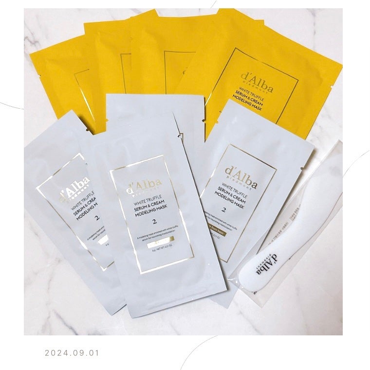 ホワイトトリュフセラムアンドクリームモデリングマスク/ダルバ/洗い流すパック・マスクを使ったクチコミ(1枚目)