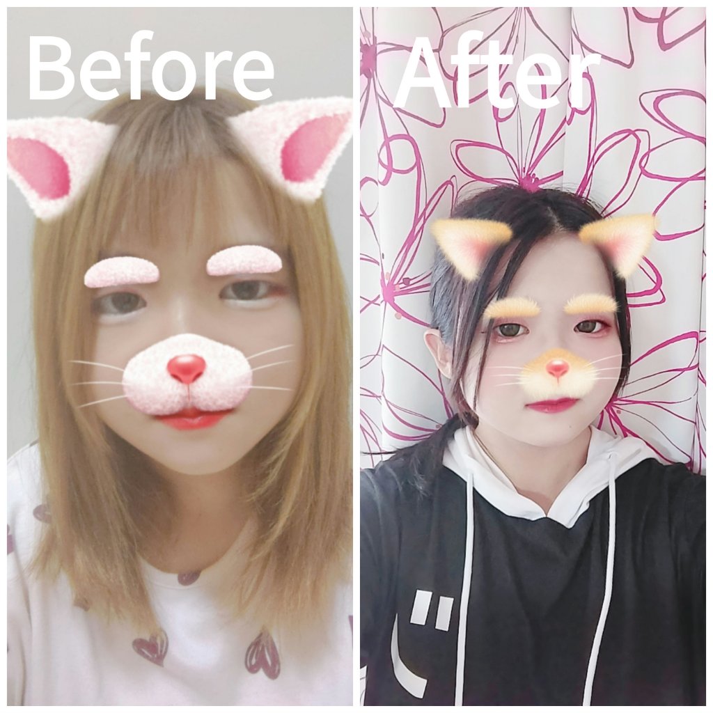 泡カラー 髪色もどし/リーゼ/ヘアカラーを使ったクチコミ（1枚目）