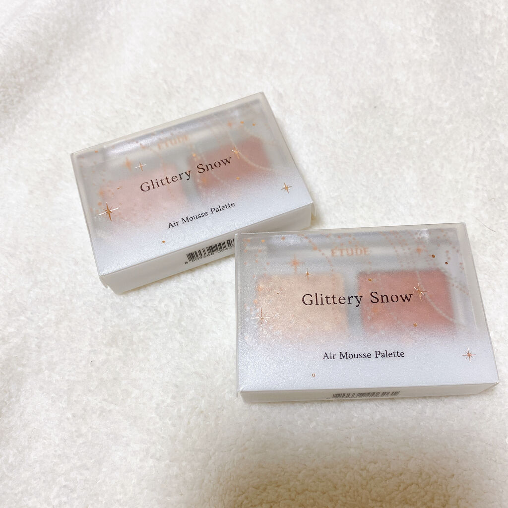 グリッタースノー エアームースアイズパレット フローズン/ETUDE/アイシャドウパレットを使ったクチコミ（3枚目）