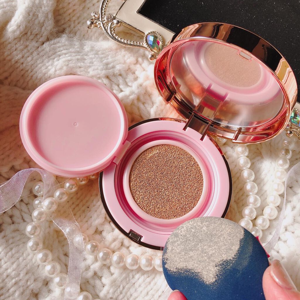 ピンクティーツリーカバークッション/APLIN/クッションファンデーションを使ったクチコミ（2枚目）