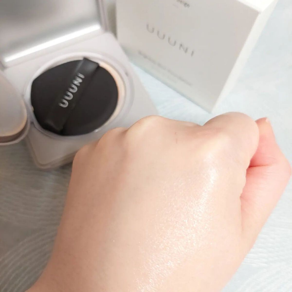 ブライトアップスキンファンデーション/UUUNI/クッションファンデーションを使ったクチコミ（2枚目）