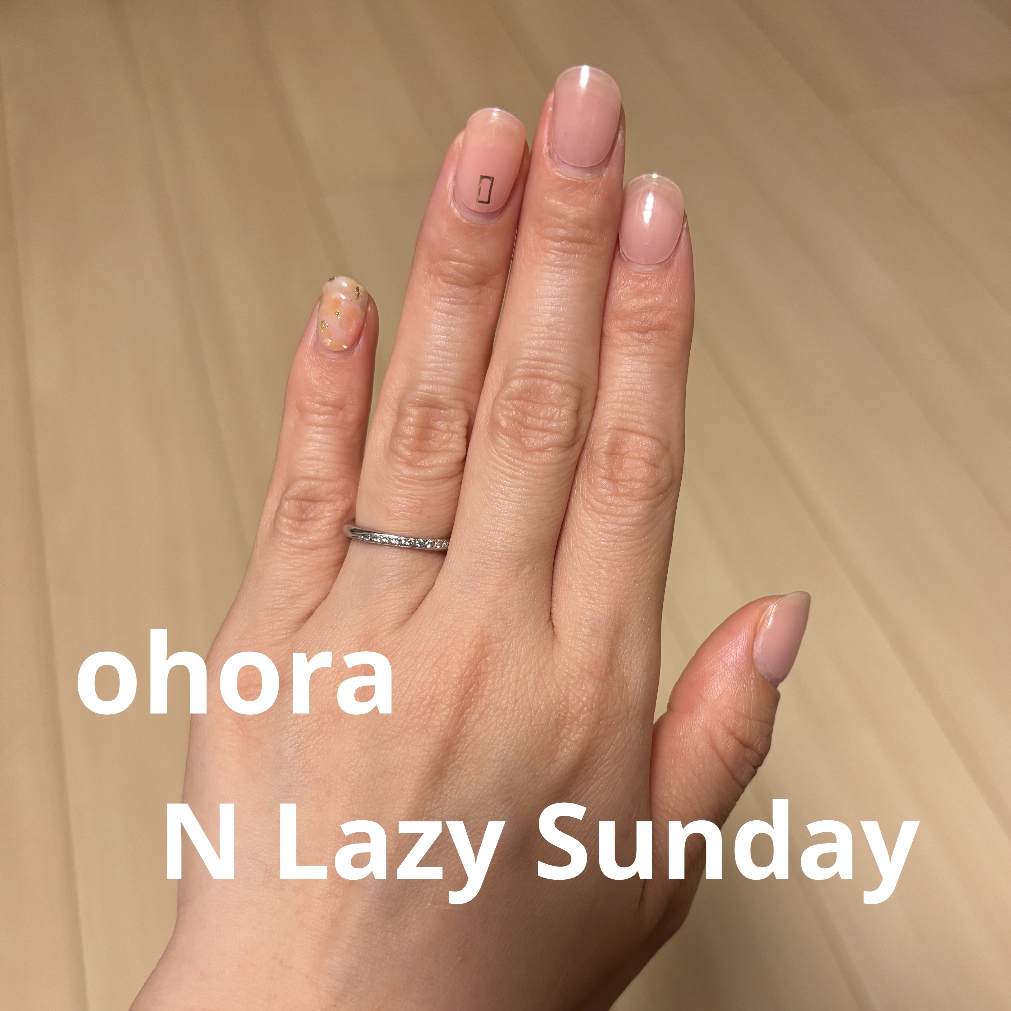 セミキュアジェルネイル（ハンド）/ohora/ネイルシールを使ったクチコミ（1枚目）