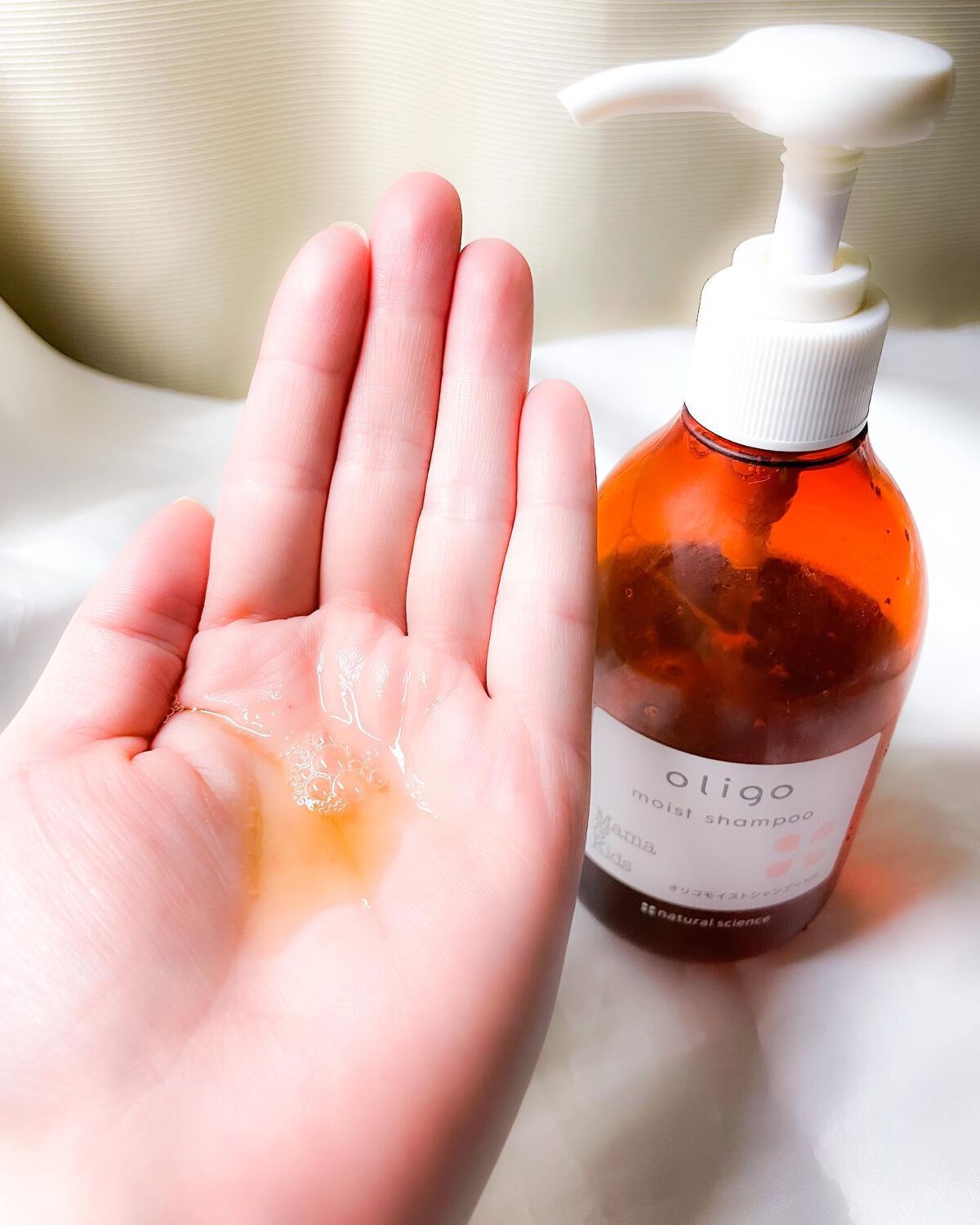 ママ&キッズ オリゴモイストシャンプーHS/オリゴトリートメントミルクHS/ナチュラルサイエンス/市販シャンプーを使ったクチコミ(3枚目)