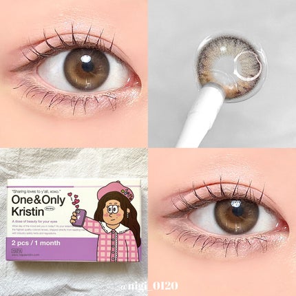 One & Only Kristin/Hapa kristin/カラーコンタクトレンズを使ったクチコミ(4枚目)