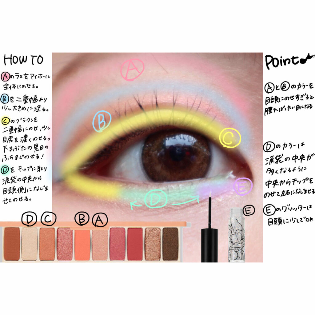 プレイカラー アイシャドウ/ETUDE/アイシャドウパレットを使ったクチコミ（2枚目）