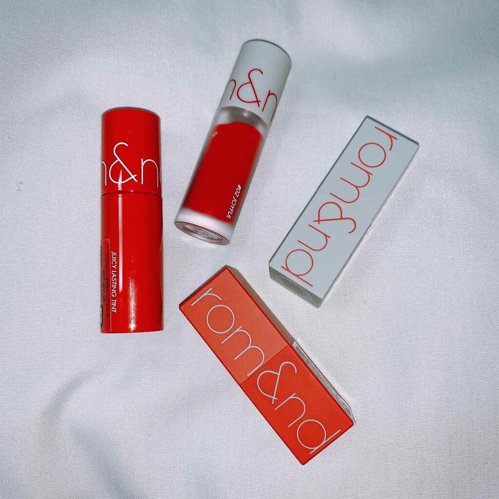 ジューシーラスティングティント/rom&nd/リップティントを使ったクチコミ(2枚目)