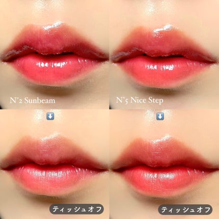 ノンスティッキーダズルティント/unleashia/リップティントを使ったクチコミ(7枚目)