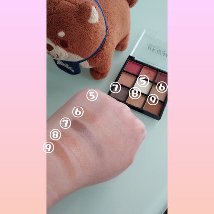 UR GLAM BLOOMING EYE COLOR PALETTE/U R GLAM/アイシャドウパレットを使ったクチコミ(4枚目)