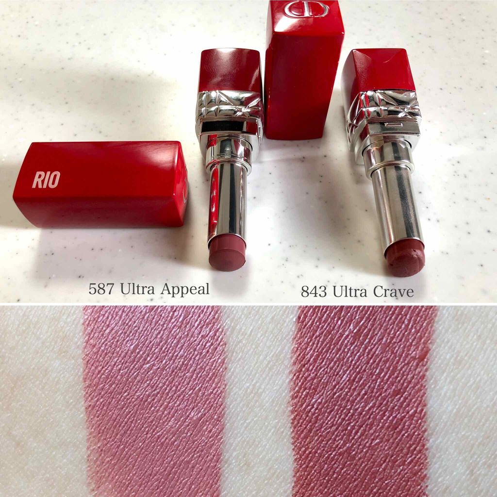 ルージュ ディオール ウルトラ ルージュ 843 ウルトラ クレイブ/Dior/口紅を使ったクチコミ（1枚目）