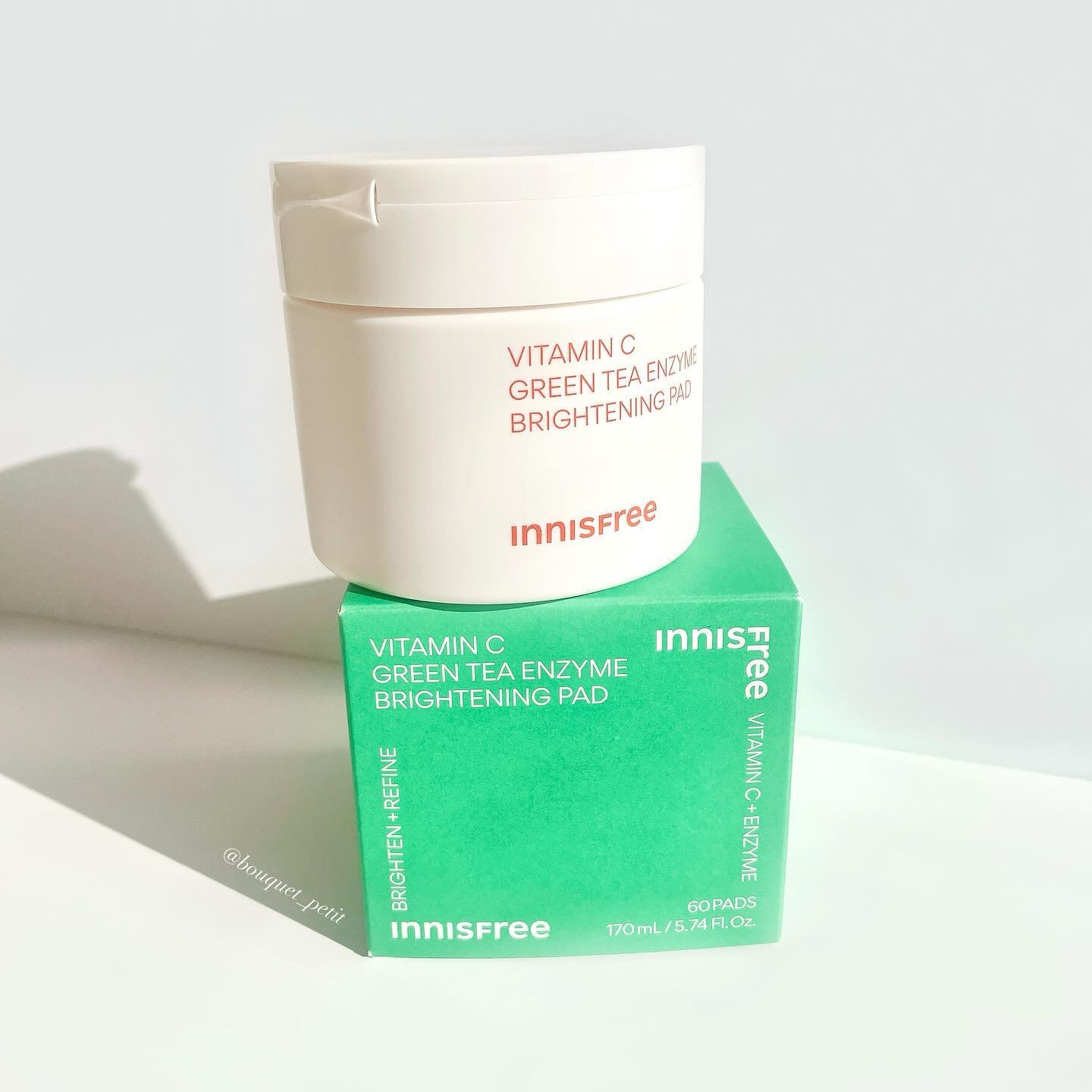 ビタC グリーンティーエンザイム ブライト パッド/innisfree/トナーパッドを使ったクチコミ（2枚目）