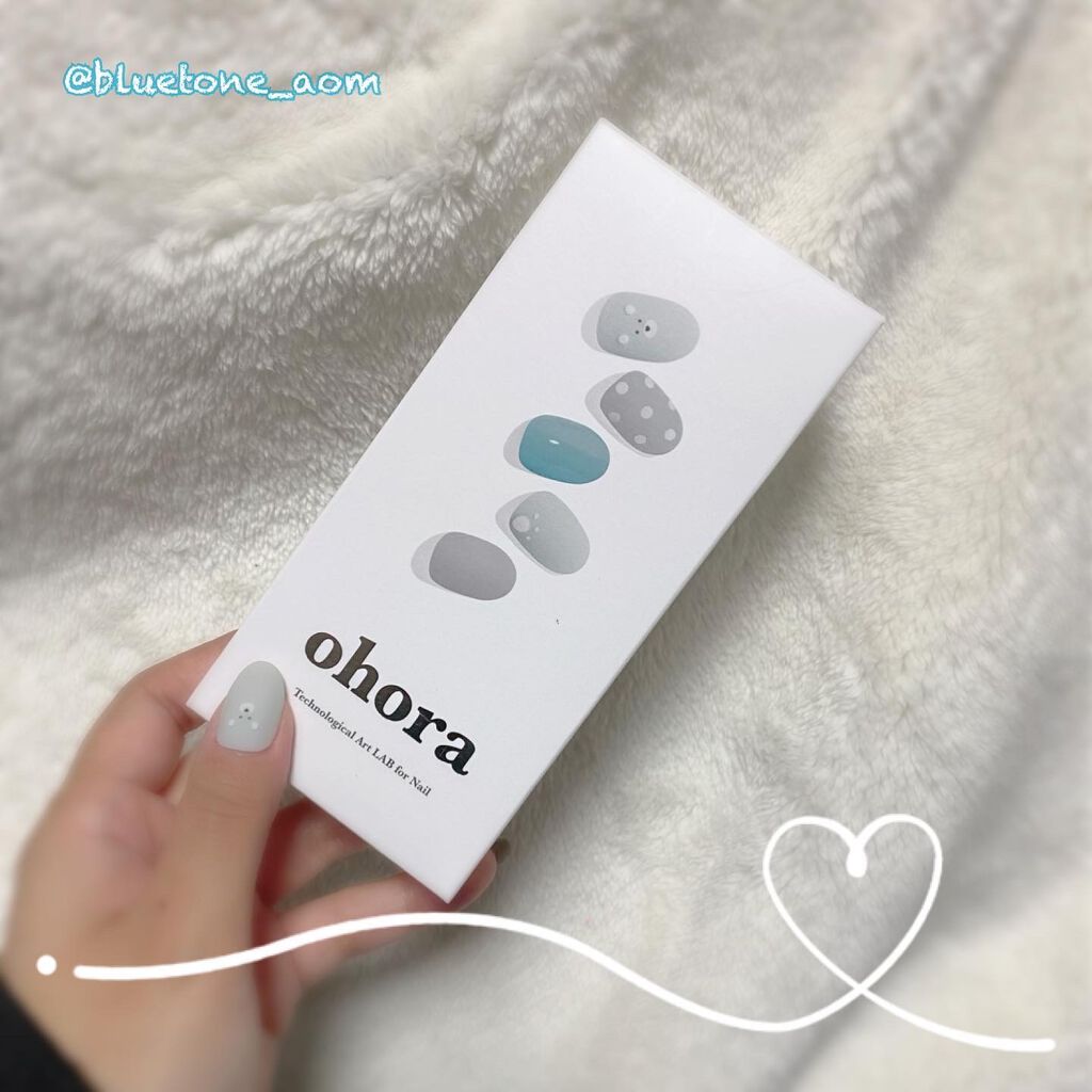 セミキュアジェルネイル（ハンド）/ohora/ネイルシールを使ったクチコミ（2枚目）