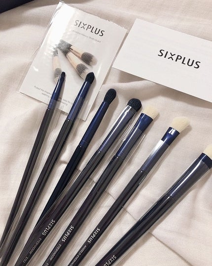 SIXPLUS ホワイトパール アイメイクブラシ 7本セット/SIXPLUS/メイクブラシを使ったクチコミ(2枚目)