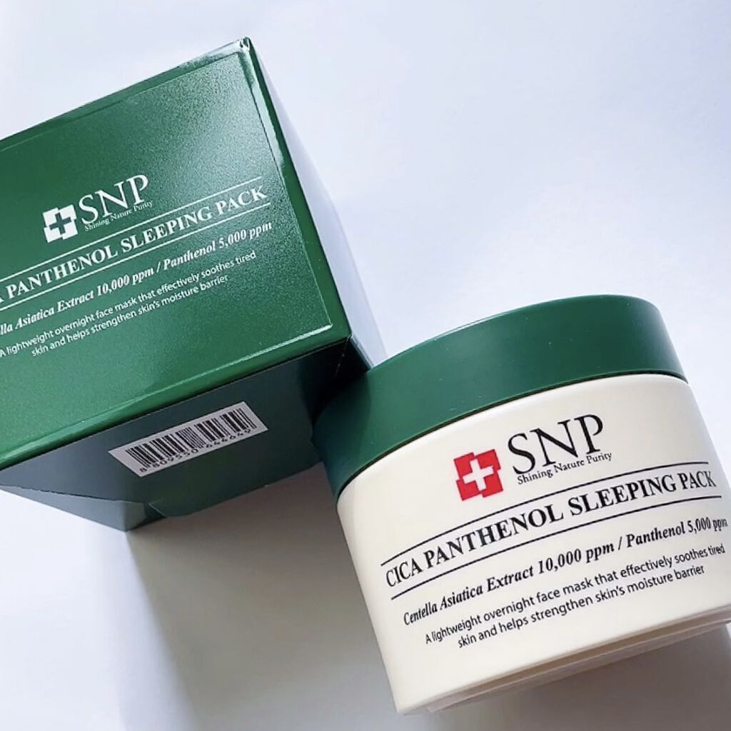 シカパンテノールスリーピングパック/SNP/フェイスクリームを使ったクチコミ（1枚目）