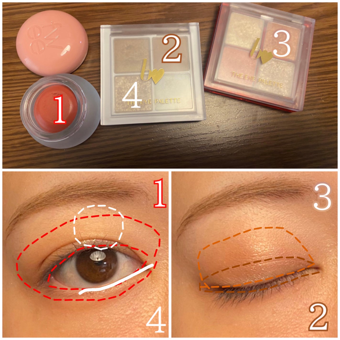 THE アイパレR/b idol/アイシャドウパレットを使ったクチコミ(3枚目)