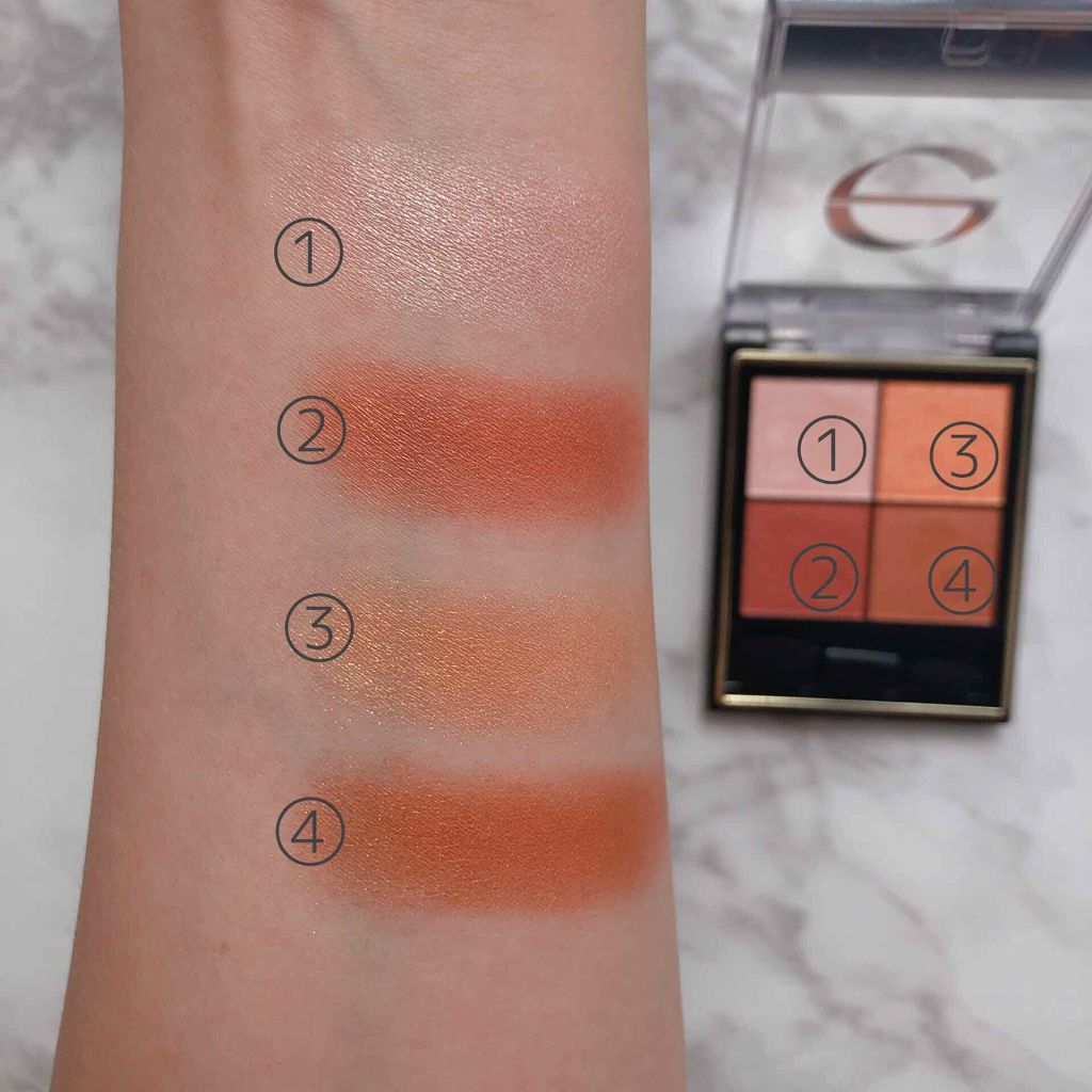 リアルクローズシャドウ/excel/アイシャドウパレットを使ったクチコミ(3枚目)