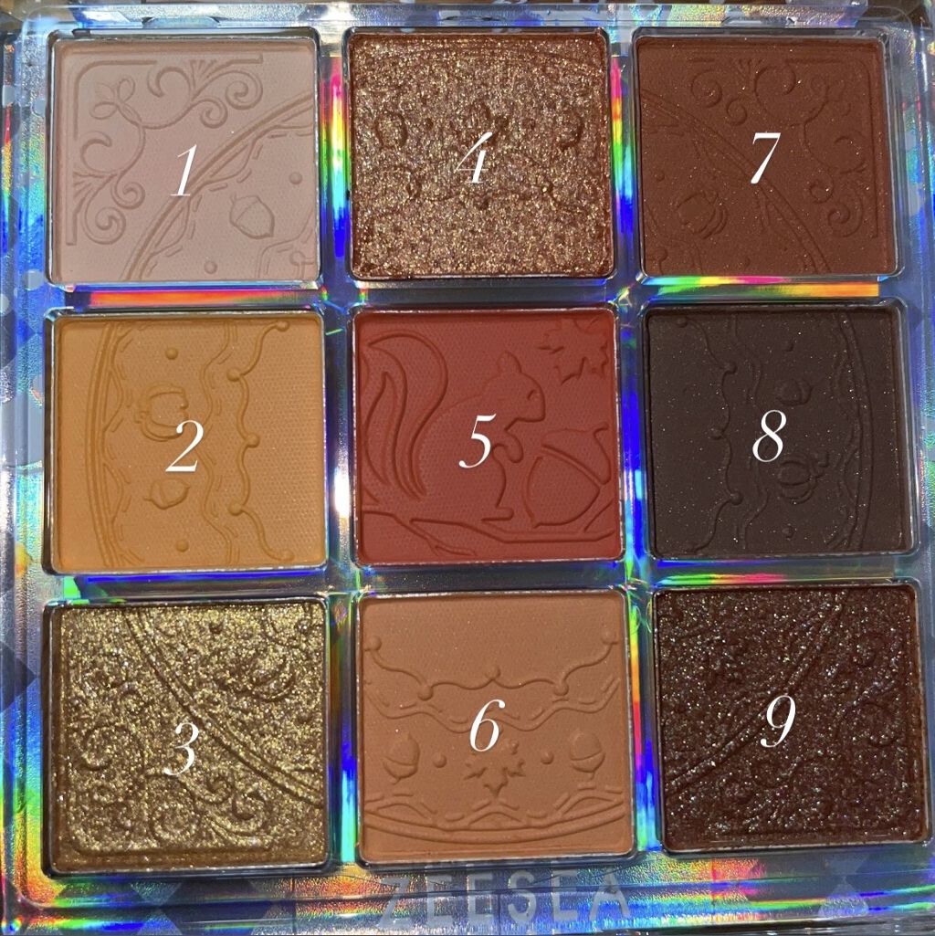クォーツ 9色アイシャドウパレット(ドリームランドアイシャドウ)/ZEESEA/アイシャドウパレットを使ったクチコミ（3枚目）