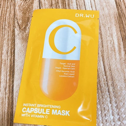 カプセルマスク ブライトニング Vit C<フェイスマスク>/DR.WU/シートマスク・パックを使ったクチコミ(2枚目)