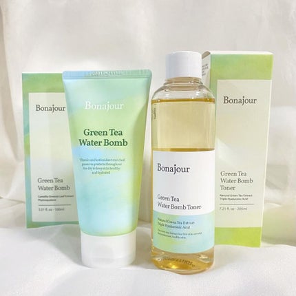 グリーンティーウォーターボム/Bonajour/フェイスクリームを使ったクチコミ(4枚目)