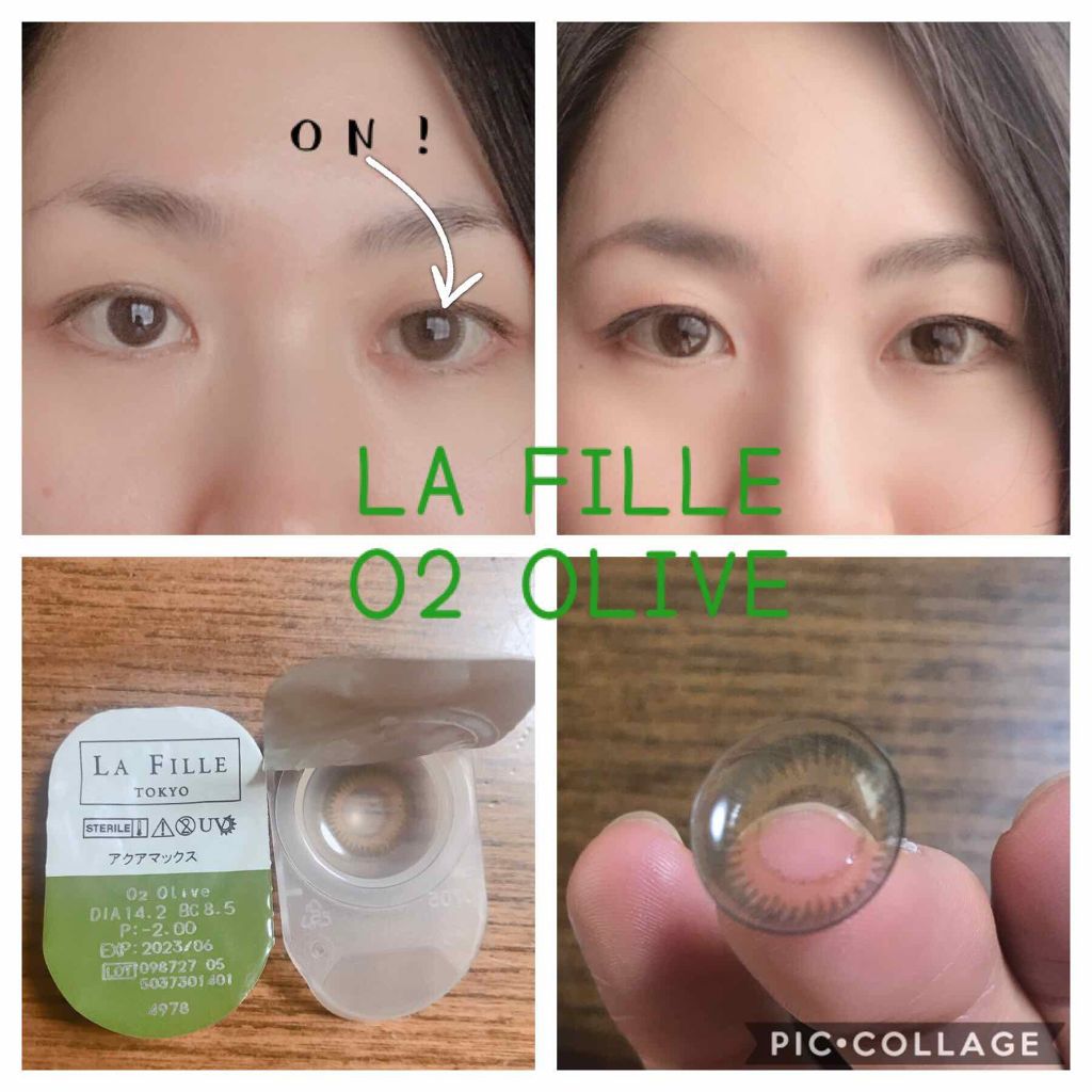 LA FILLE (ラ・フィーユ)/LA FILLE/カラーコンタクトレンズを使ったクチコミ(2枚目)