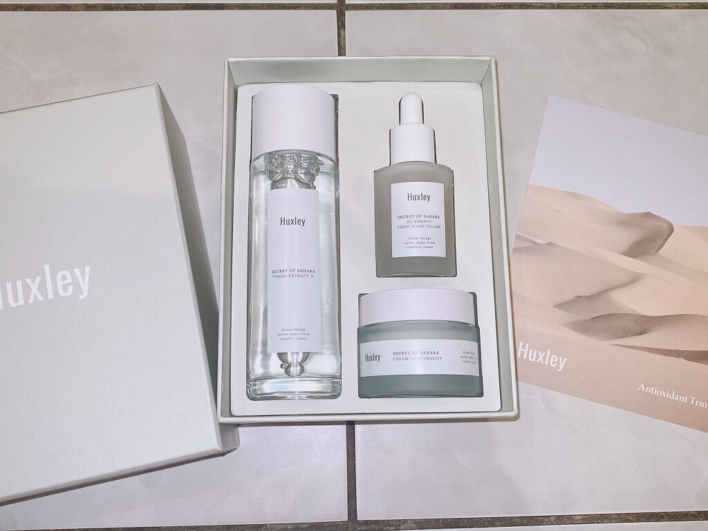 エッセンシャルトリオ/Huxley/スキンケアキットを使ったクチコミ（2枚目）