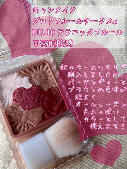 グロウフルールチークス/キャンメイク/パウダーチークを使ったクチコミ(2枚目)