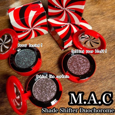 M・A・C シェードシフター デュオクロム アイシャドウのクチコミ「【M.A.C】
ぐるぐる🌀ホリデー
#シェードシフターデュオクロムアイシャドウ
きょねんのホリ.....」（1枚目）