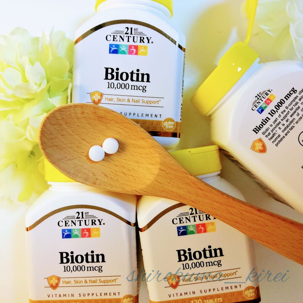 Biotin 10,000mcg/21st Century/美容サプリメントを使ったクチコミ(3枚目)