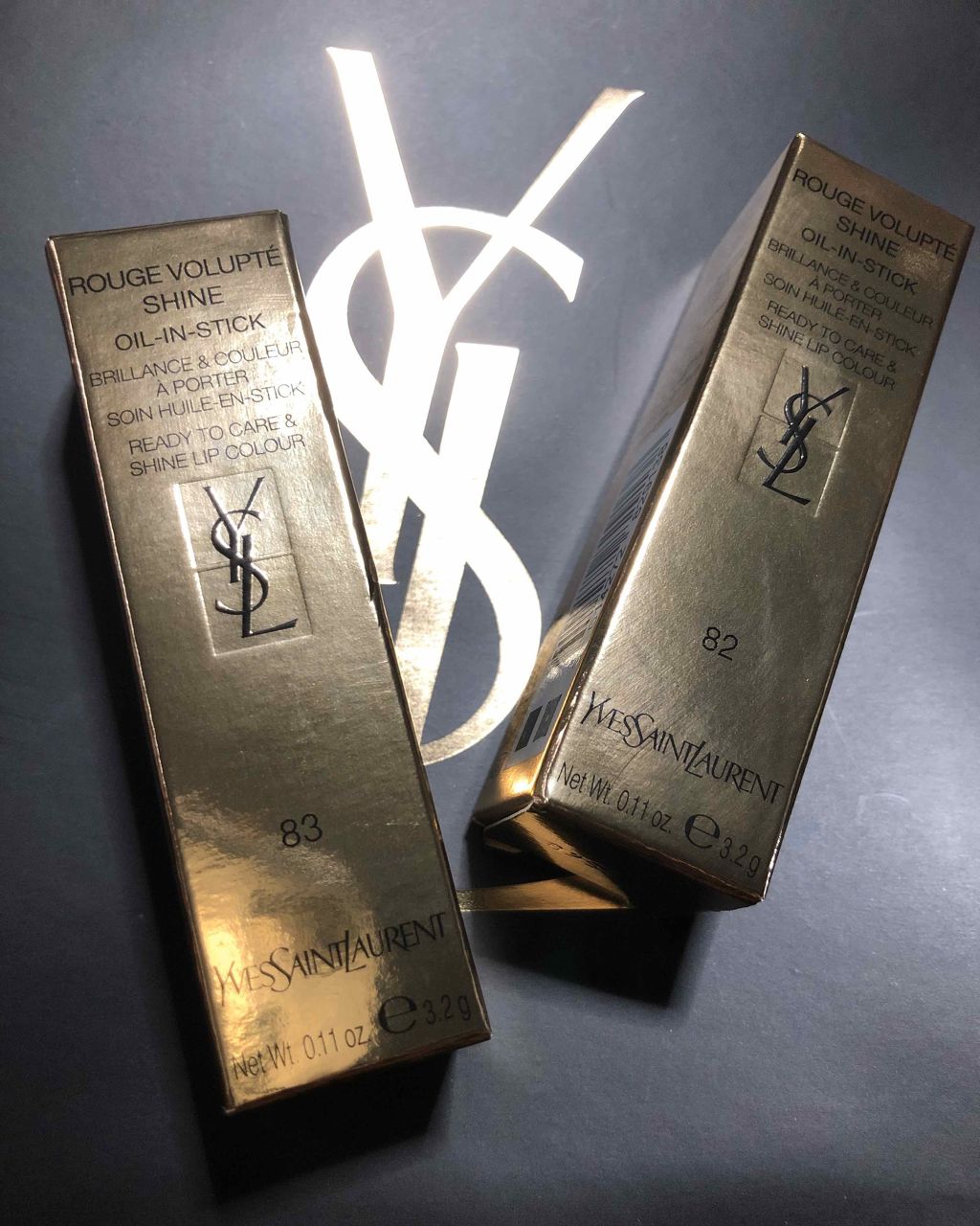 ルージュ ヴォリュプテ シャイン/YVES SAINT LAURENT BEAUTE/口紅を使ったクチコミ(2枚目)