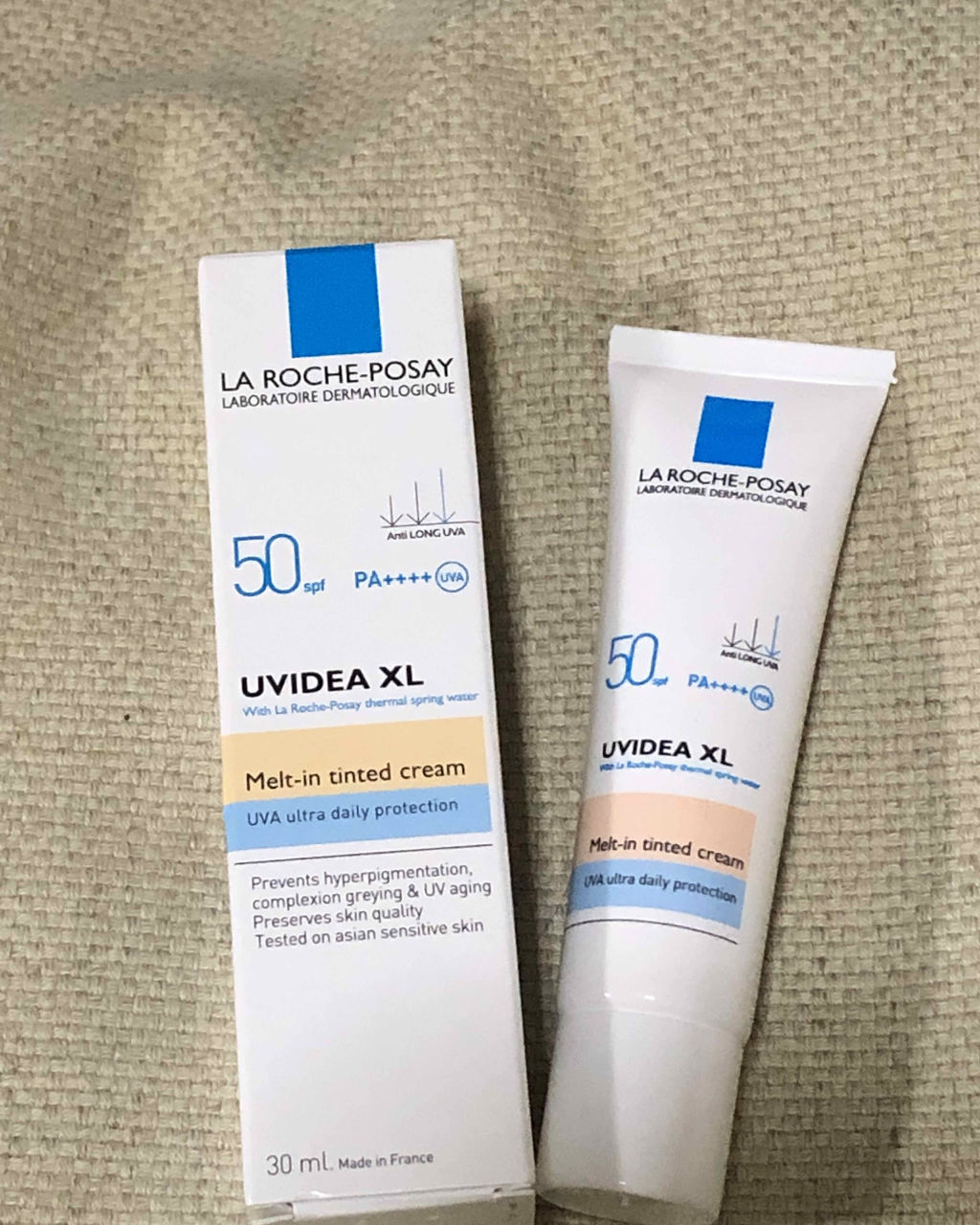 ラ ロッシュ ポゼ UVイデア XL ティントのクチコミ「#購入品レビュー
私は最近、毎晩レチノイド化粧品を使用しているため、日中は徹底的に #UVカッ.....」（1枚目）