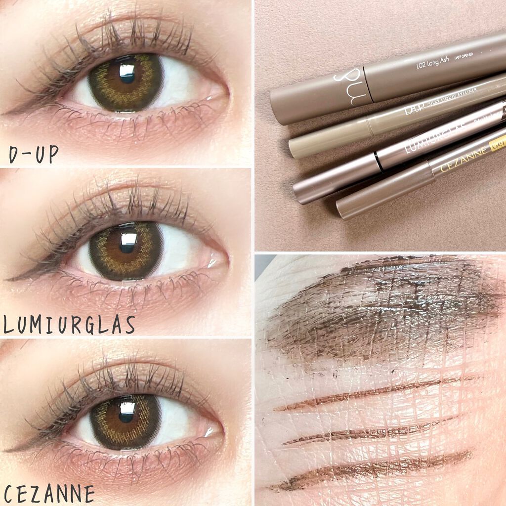 ジェルアイライナー/CEZANNE/ジェルアイライナーを使ったクチコミ（3枚目）