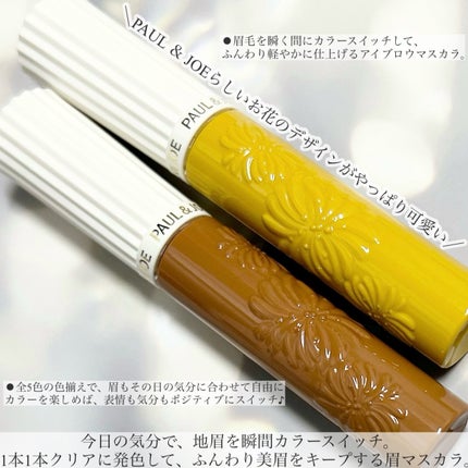 アイブロウ マスカラ/PAUL & JOE BEAUTE/眉マスカラを使ったクチコミ(2枚目)