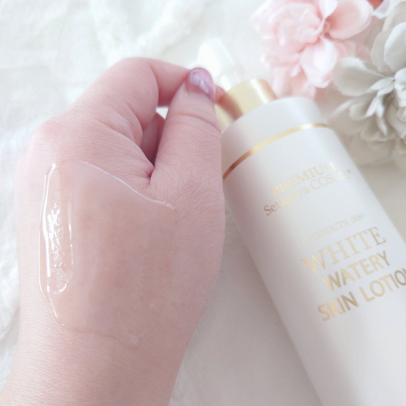 美白ウォータリースキンローション/世田谷コスメ/化粧水を使ったクチコミ(3枚目)