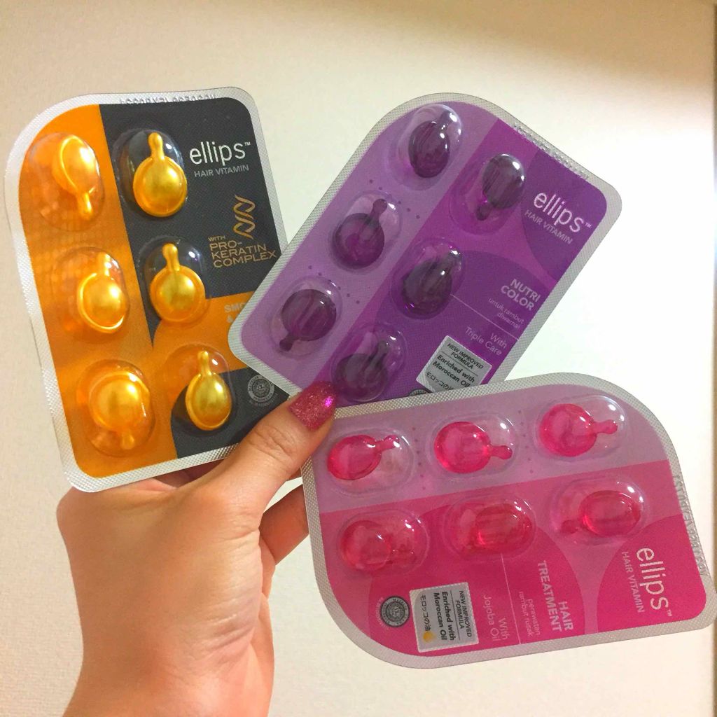 ヘアーオイル【トリートメント】/ellips/ヘアオイルを使ったクチコミ(2枚目)