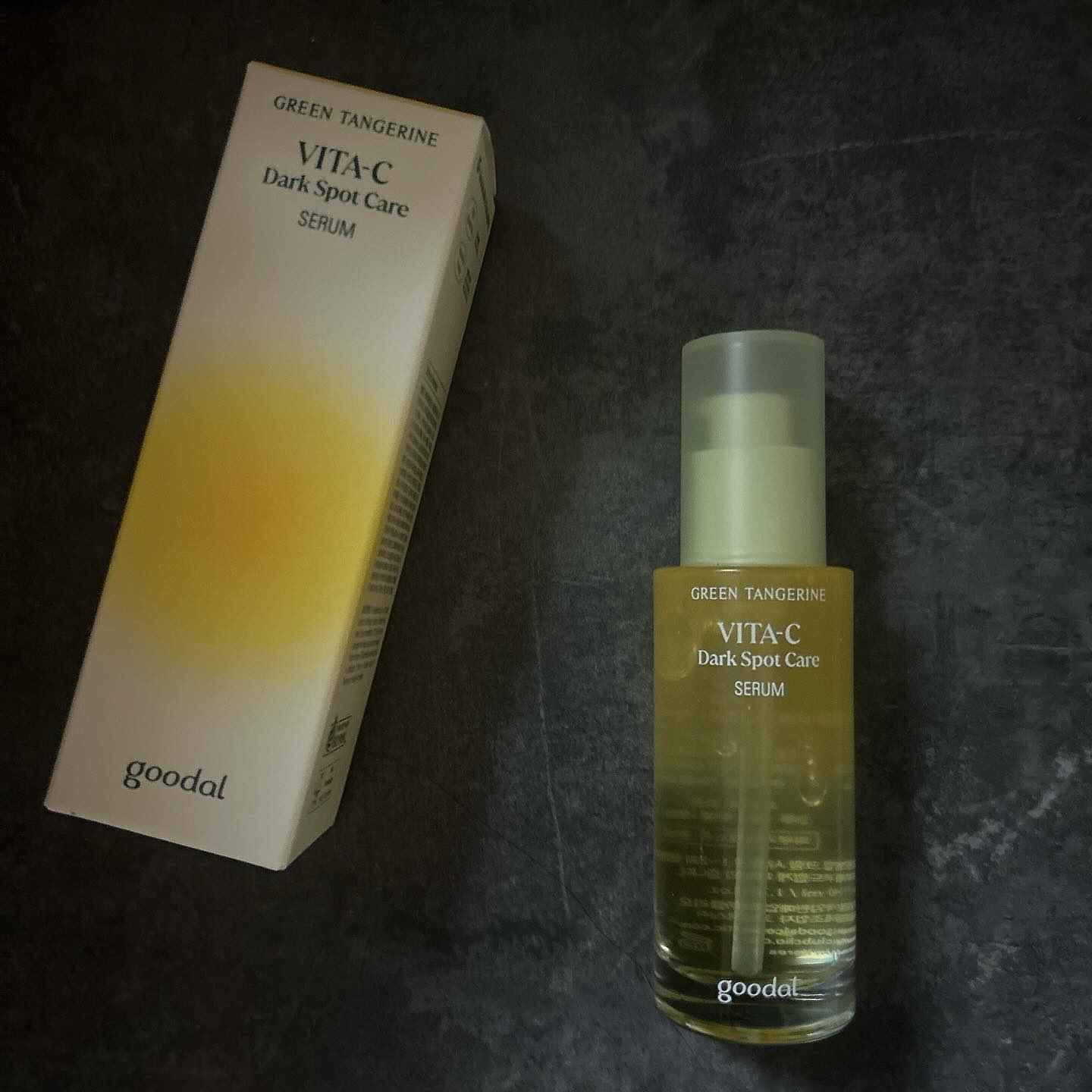 グリーンタンジェリン ビタC ダークスポットケアセラム/goodal/美容液を使ったクチコミ（1枚目）