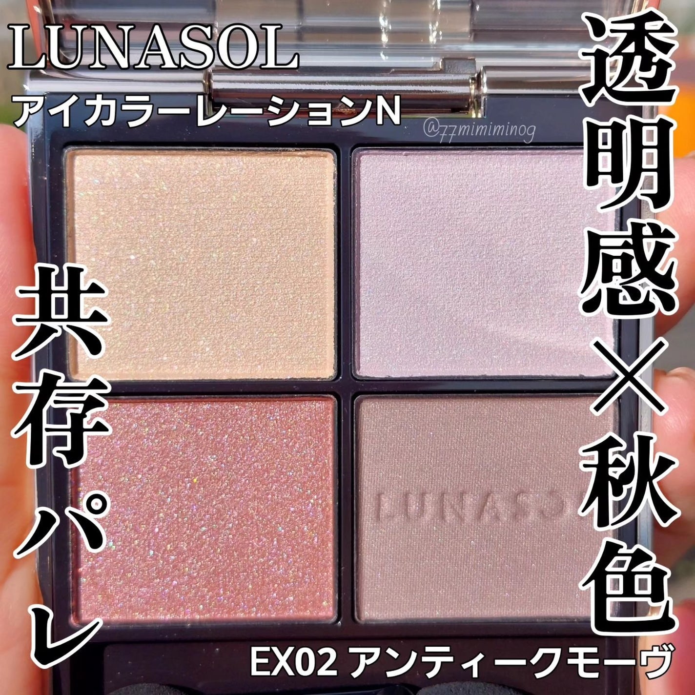 ルナソル アイカラーレーションN/LUNASOL/アイシャドウパレットを使ったクチコミ(1枚目)