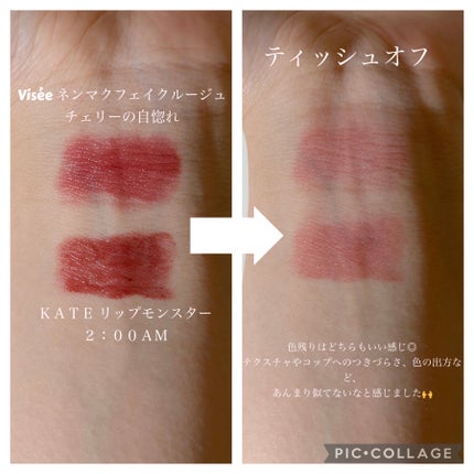 ネンマクフェイク ルージュ/Visée/口紅を使ったクチコミ(3枚目)