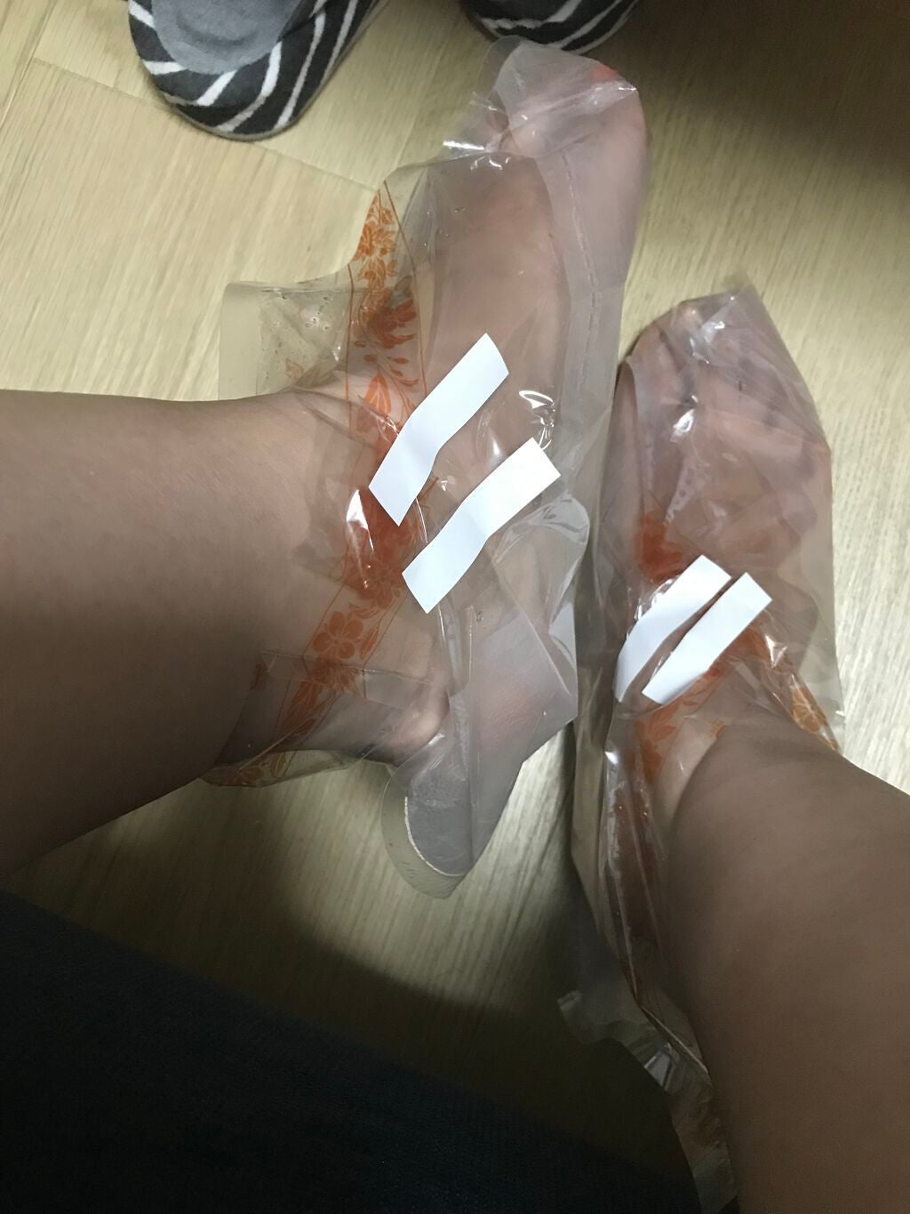 足裏角質パック ティアラローズの香り/EVERYYOU/レッグ・フットケアを使ったクチコミ(2枚目)