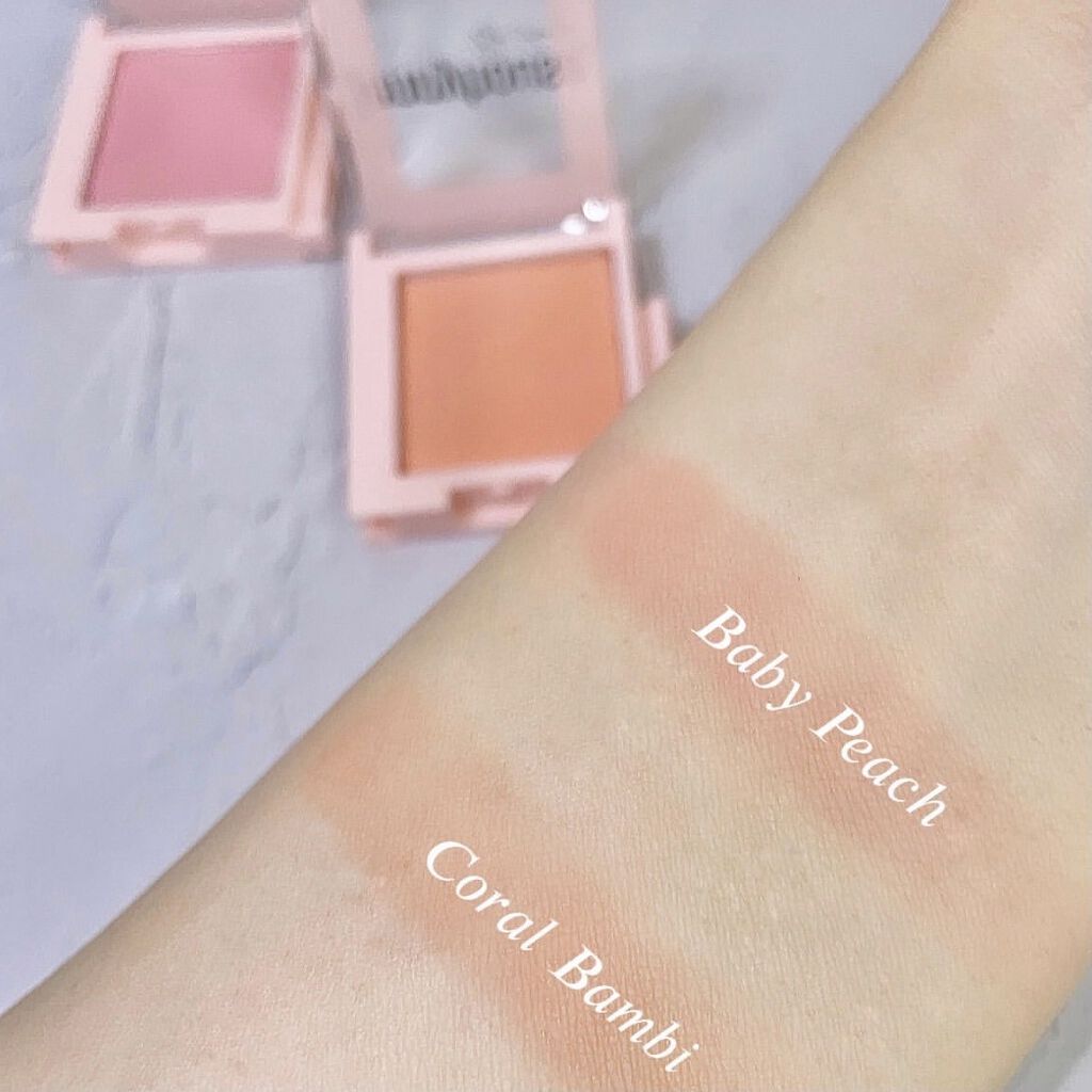 エアーフィットアーティストシャドウ 01Baby Peach/jenny house/単色アイシャドウを使ったクチコミ（3枚目）