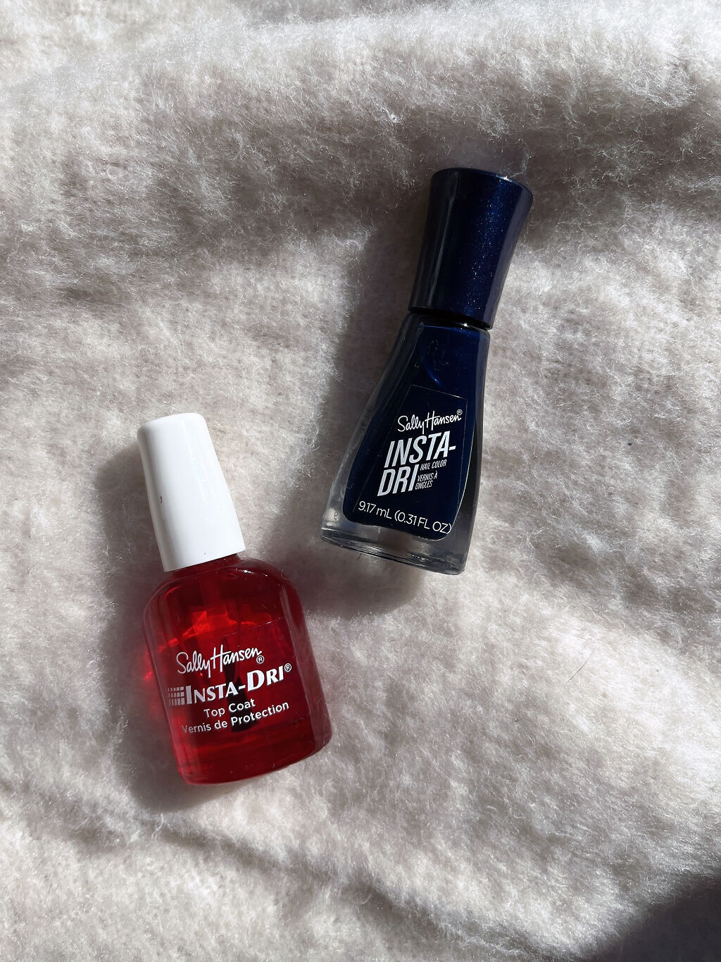 インスタドライ ネイルカラー 493 ミッドナイトドライヴ/サリーハンセン/オールインワンネイルを使ったクチコミ（1枚目）