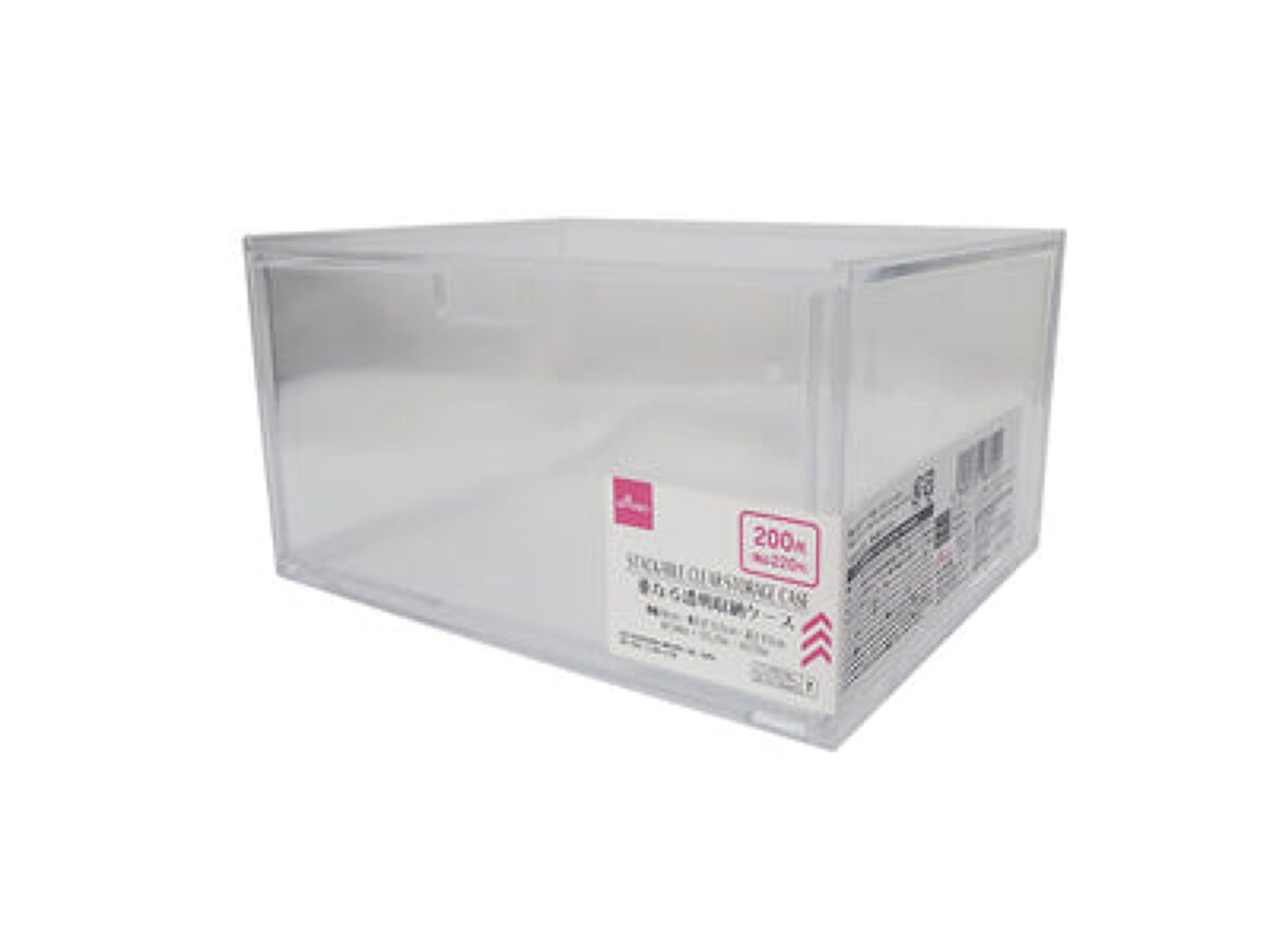 重なる透明収納ケース（１段引出し、１８ｃｍ×１３．５ｃｍ×９．５ｃｍ） / DAISO
