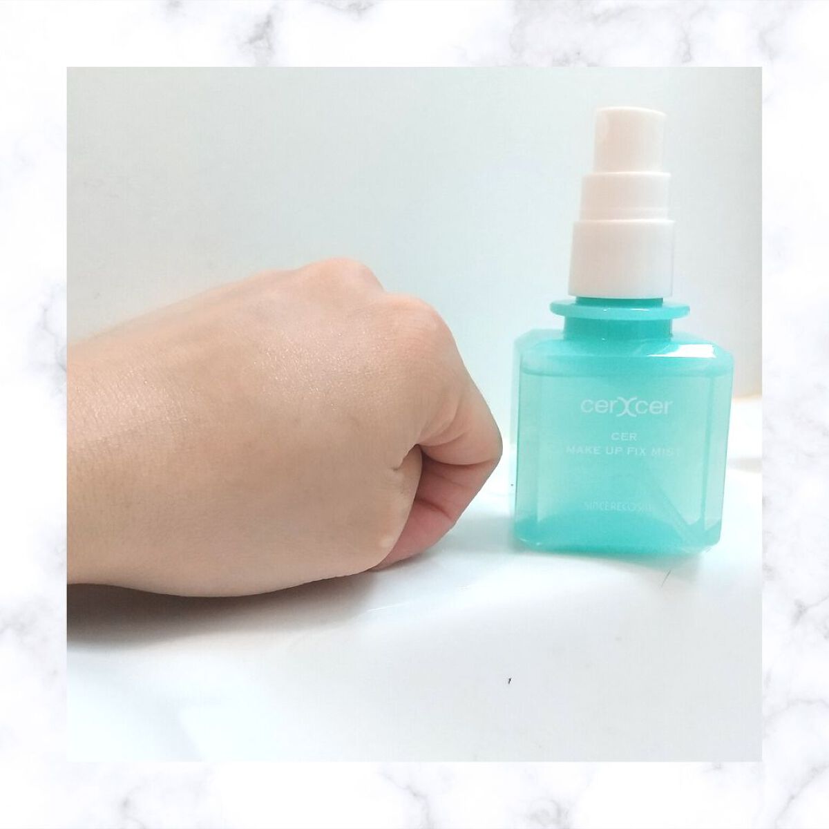 メイクアップフィックスミスト/cerXcer/フィックスミストを使ったクチコミ（2枚目）