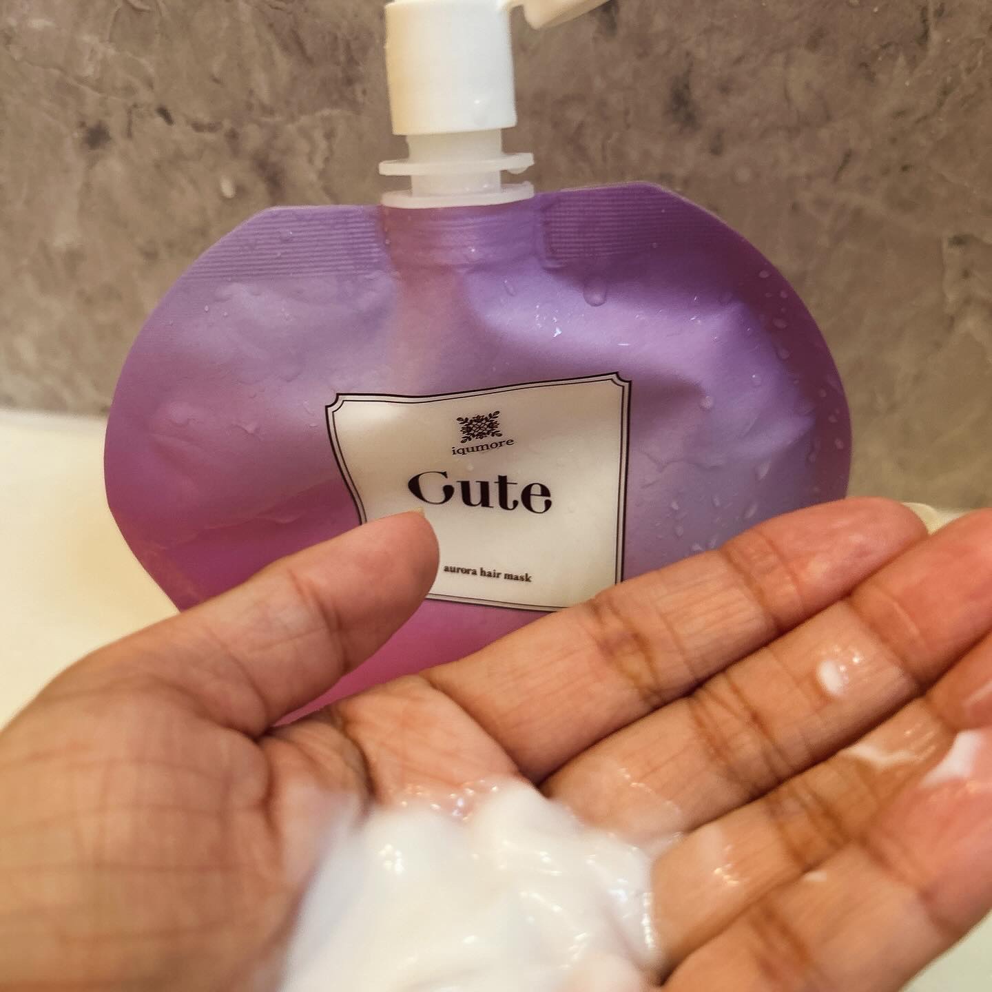 イクモアキュートオーロラヘアマスク/iqumore/ヘアマスク・ヘアパックを使ったクチコミ（2枚目）
