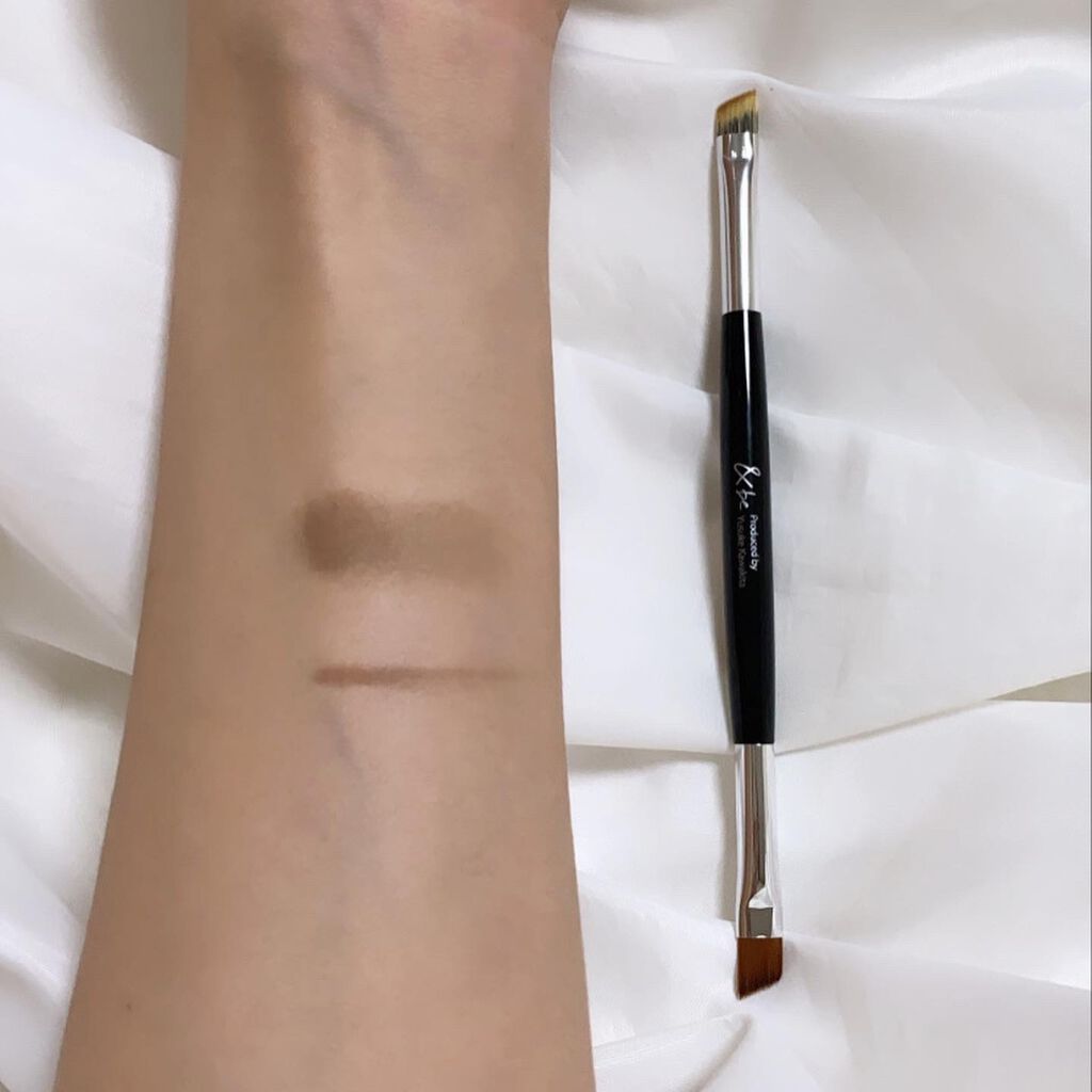 ダブルエンドアイブロウブラシ熊野筆/&be/メイクブラシを使ったクチコミ(3枚目)